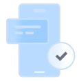Smartphone with message